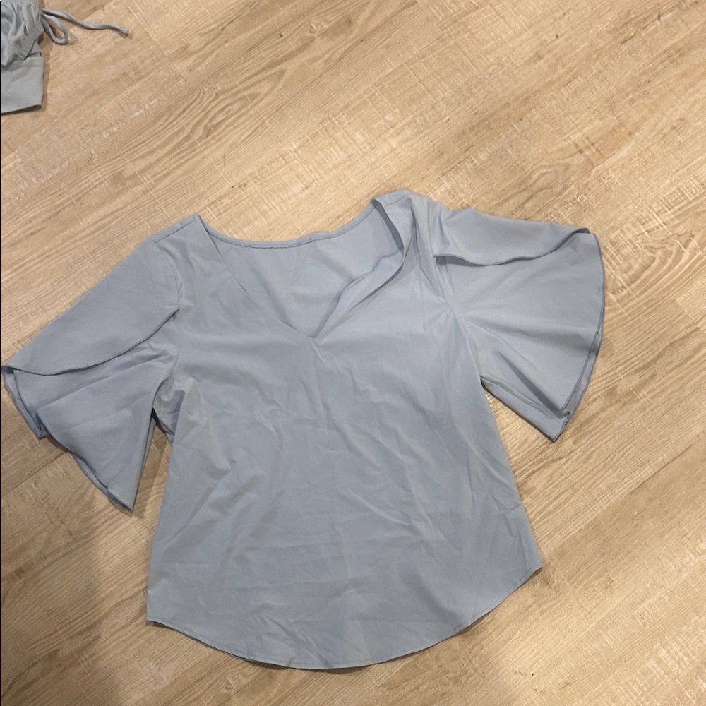 HALARA Light Blue Women's Blouse